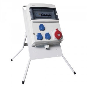 Coffret de chantier 3 prises 10/16A 1 ID 40A 1 disjoncteur 32A 123elec.com
