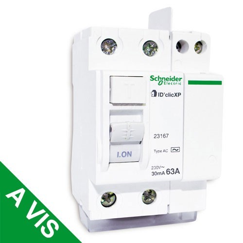 disjoncteur differentiel 63a type ac schneider