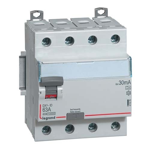 LEGRAND DX3 Interrupteur différentiel 4P 63A Type A 30mA - 411676