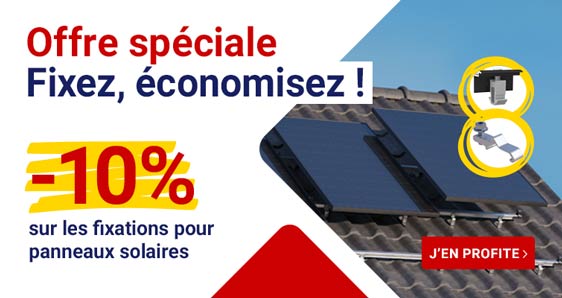 offre spéciale fixations panneaux solaires 