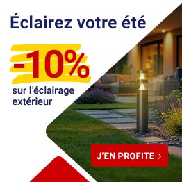 -10% sur l'éclairage extérieur