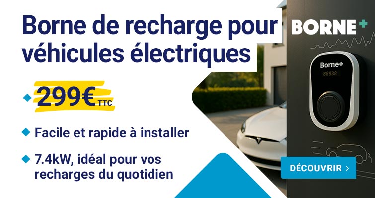 Borne de recharge pour véhicules électriques Borne+