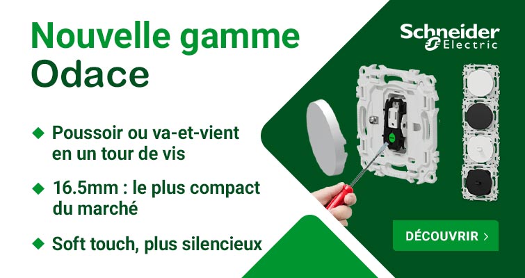 Nouvelle gamme Odace Schneider Electric