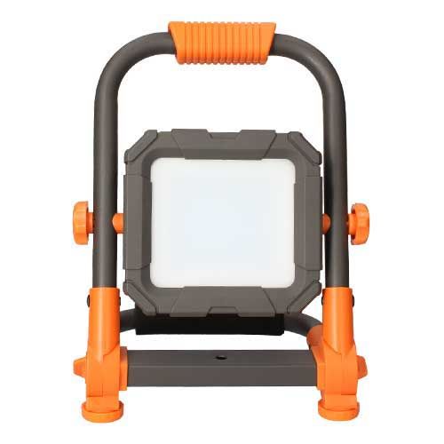 Projecteur de chantier LED Arlux pliable anthracite/orange 10W - vue de face