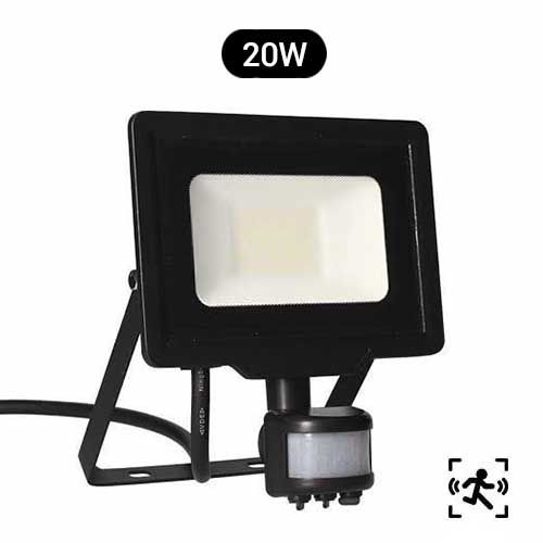 Projecteur extérieur LED extra plat précâblé à détection ARLUX 230V 20W ...