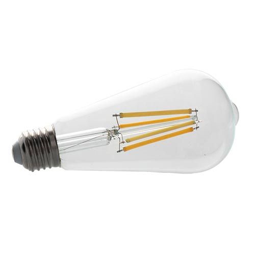 Ampoule LED transparente à filament ARLUX transparente E27 - vue horizontale