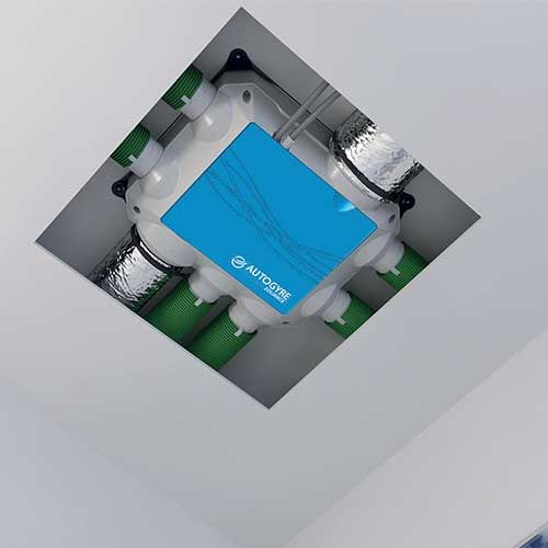 Kit VMC simple flux hygroréglable Ventilis Autogyre - photo ambiance dans sous plafond