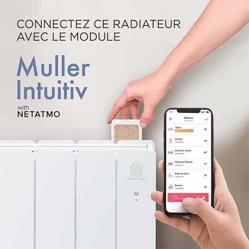 Muller Intuitiv Netatmo - Radiateur connecté inertie réfractite