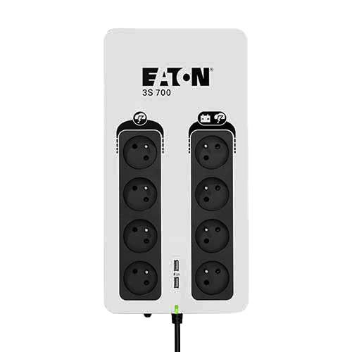 EATON Onduleur 3S 700VA 420W 8 prises 2P+T Tél USB - 230V