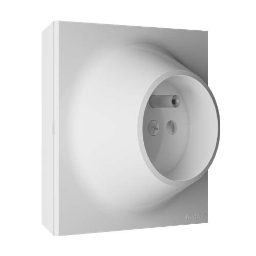 FONTINI Presa Elettrica 2P+T 16A Bianca - Serie Neo Evo, Design Elegante, Installazione A Parete O Incasso, Compatibile Scatole 67mm
