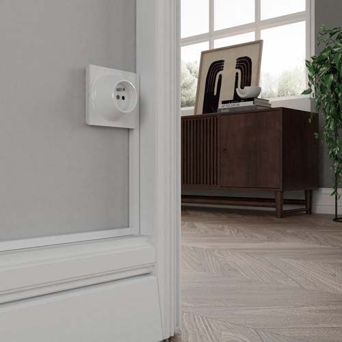Fontini 31208172 - Prise 2P+T Porcelaine Blanche De La Collection Garby Colonial De Fontini 31208172 A89553