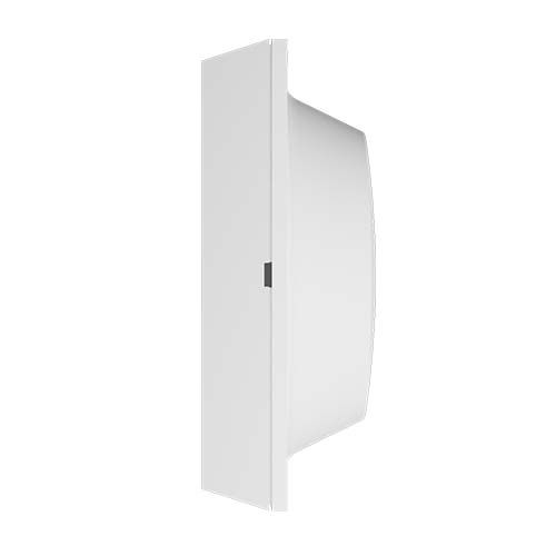 Prise TV blanche extra-plate de la gamme Neo Evo par Fontini, design élégant pour votre aménagement d'intérieur.