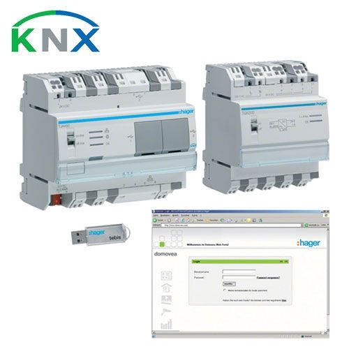HAGER KNX Kit serveur IP Domovea complet - TJA451
