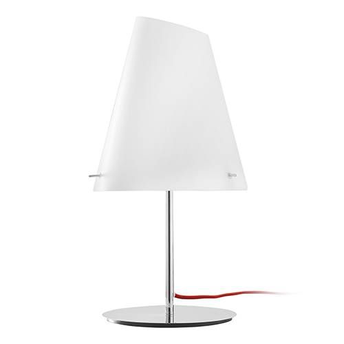 Lampe de table E27 LUCE DESIGN Blanc Rouge ERMES - I-ERMES-L1