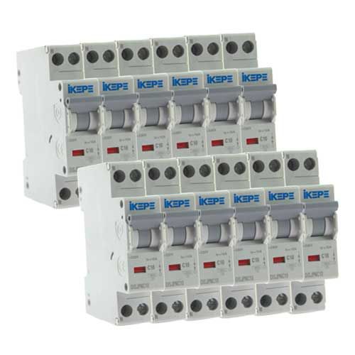 LOT DE 72 DISJONCTEURS ASSORTIS COMMANDER 15 À 40A - Continental