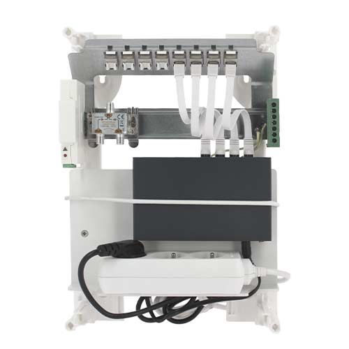 IKEPE Coffret de communication Grade 3TV Home connect M - 8RJ45 - vue de face