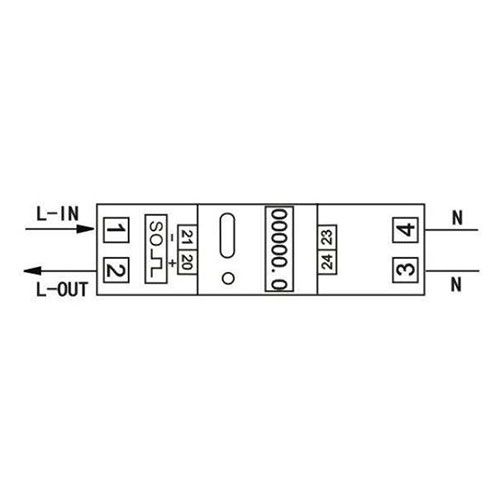 KETLER Compteur d'energie monophasé 80A à écran LCD