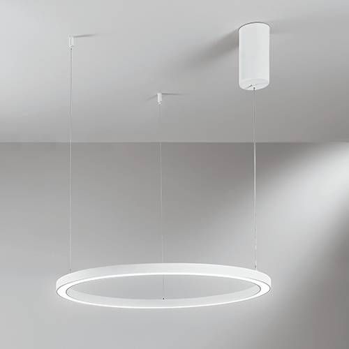 Suspension LED LUCE DESIGN 30W Blanc HOOP - LED-HOOP-S60-BCO