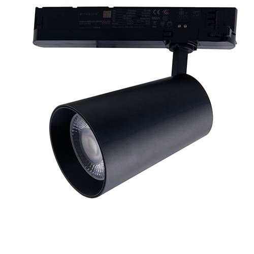 Projecteur pour rail LED INTEC 30W Noir KONE - LED-KONE-B-30FR