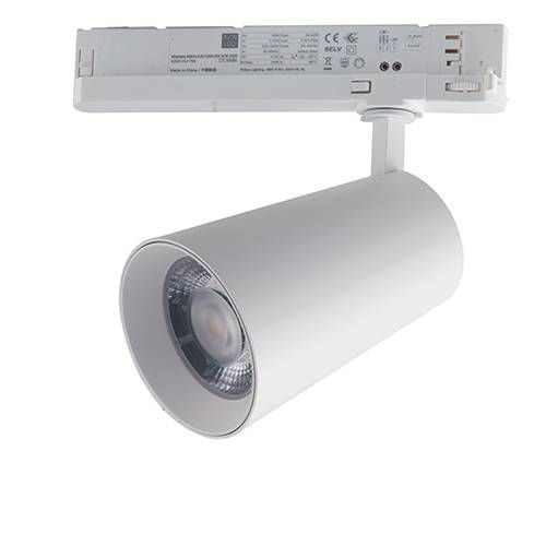 Projecteur pour rail LED INTEC 30W Blanc KONE - LED-KONE-W-30BR
