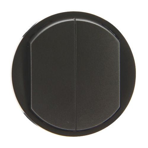 Enjoliveur interrupteur double LEGRAND Céliane graphite - 067902