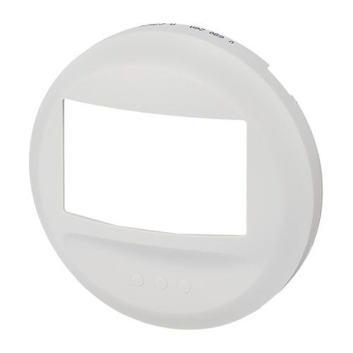 Enjoliveur blanc Legrand Céliane pour détecteur de mouvement - vue de profil orienté à gauche