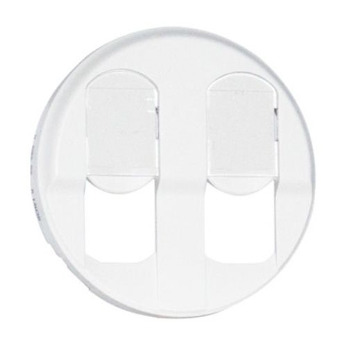 Enjoliveur Double Prise RJ45 Legrand Céliane Blanc - Neuf Référence 068252