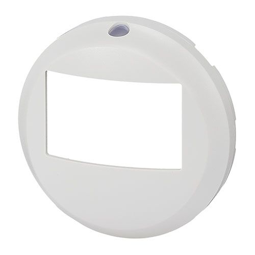 Enjoliveur Legrand Céliane blanc à clipser sur détecteur de mouvement sans dérogation - vue de profil orienté à gauche