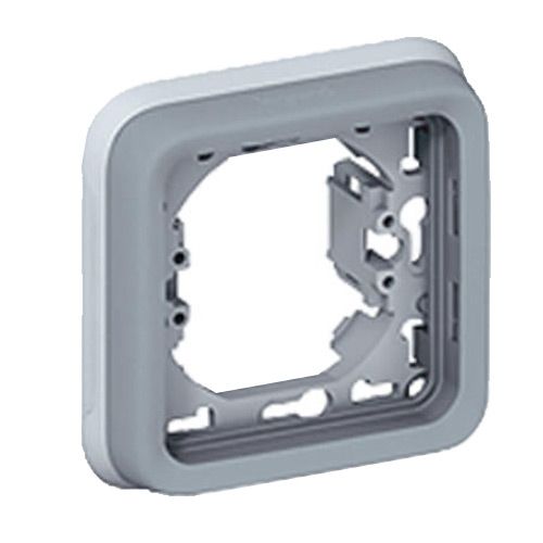 LEGRAND Plexo Support plaque 1 poste composable encastré gris IP55 - 069681