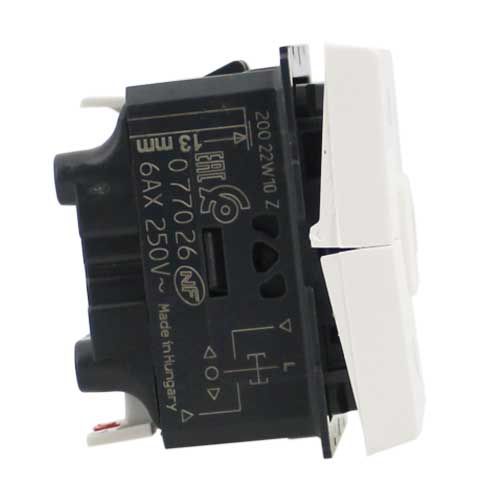 Interrupteur individuel de volets roulants saillie Profil Eco - Blanc