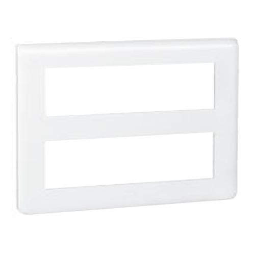 LEGRAND Mosaic Plaque horizontale 2x8 modules blanc - 078837L