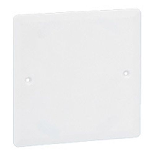 Couvercle universel carré blanc Legrand Batibox 100x100mm pour boîte Ø85mm