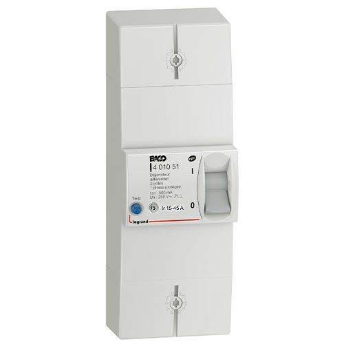 Disjoncteur Différentiel Legrand Baco – 500mA 60-90A – Réf 401002 – Neuf