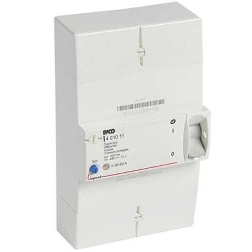 401002 - Disjoncteur De Branchement Enedis Bipolaire Différentiel 500Ma Instantané - 90A - Legrand