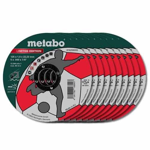 METABO Disque à tronçonner D125mm acier/inox - Lot de 10 - 616259000