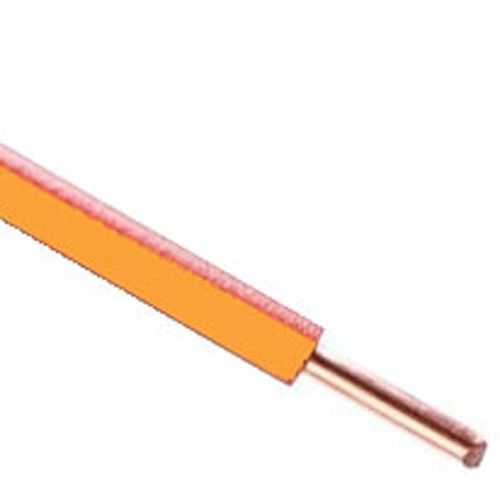 Fil électrique rigide H07VU 1.5mm² orange - Couronne de 100m