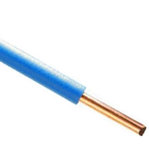 Fil électrique rigide H07VU 2.5mm² bleu - Couronne de 100m