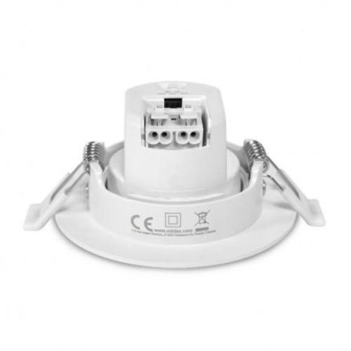 MIIDEX Spot LED encastrable CARAT II orientable 230V 5W 540lm CCT 90mm blanc - vue de côté 2/2