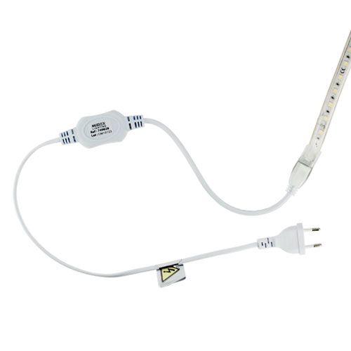 MIIDEX Kit ruban LED de chantier 50m - zoom sur câble d'alimentation
