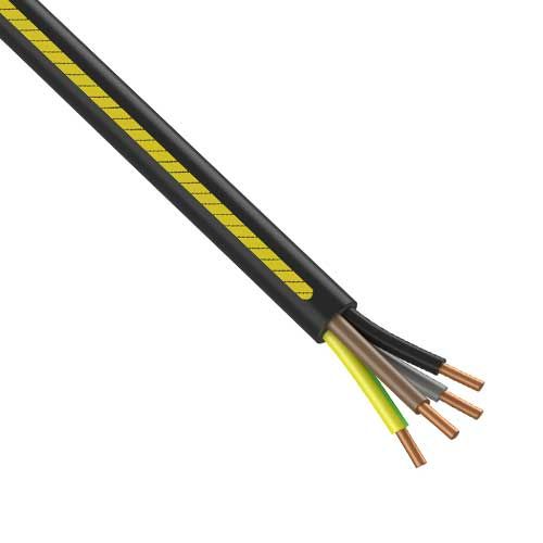 Câble électrique RO2V 4G2.5² N/M/G/VJ NEXANS - Couronne de 50m