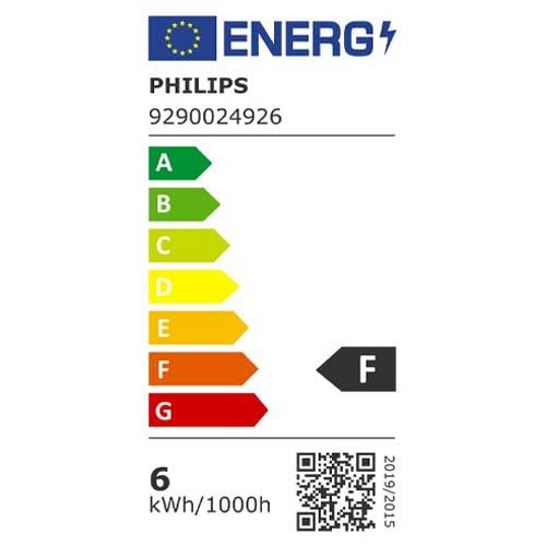 Etiquette énergétique classe F de l' ampoule LEDspot PHILIPS - 307209