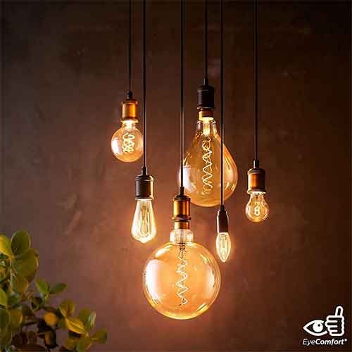 LEs ampoules LED philips Vintage sont un éléments de déoration a part entiere dans votre aménagement_x000D_