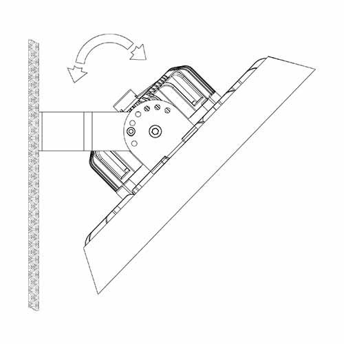 Kit de fixation en saillie pour suspension industrielle high bay