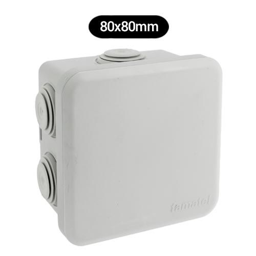 Boîte De Dérivation étanche IP65 150x110x70 Mm - Avec 10 Presse-étoupes M20, Borne 12 Points Et Scie-cloche