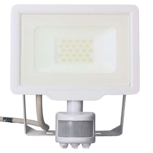 Projecteur extérieur LED extra plat à détection blanc