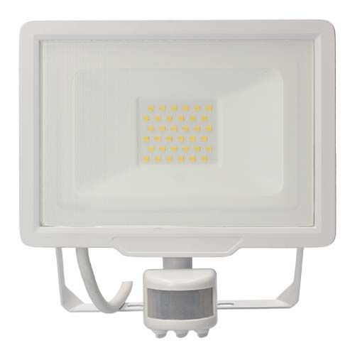 Projecteur LED extra plat précâblé à détection 30W 2550lm blanc