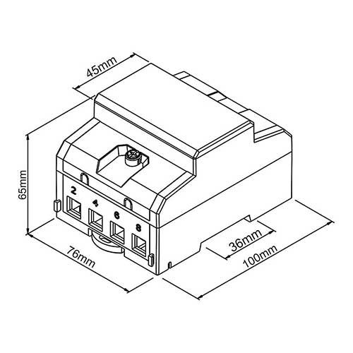 POLIER - MM80LMZMOD : Compteur électrique modulaire - Monophasé 80 A - - : N°1 du