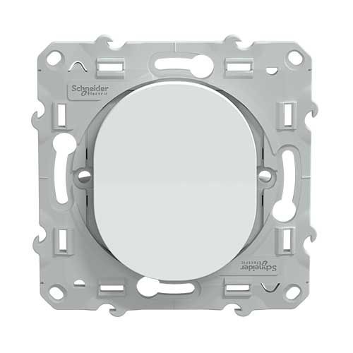 Interrupteur Double Va-et-vient Schneider OVALIS S260214 - Complet Avec Plaque - Neuf Pour électricité Maison