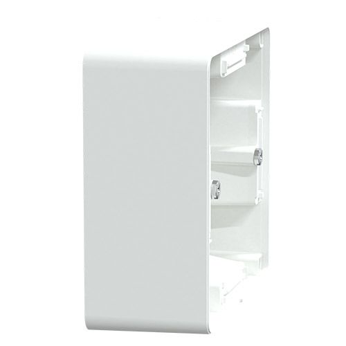 Boîte simple pour montage en saillie SCHNEIDER Ovalis blanc - S320762