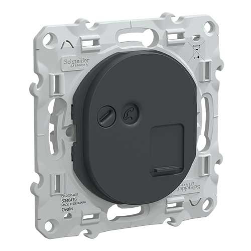 Prise HDMI Schneider Type A Pré-câblée – Anthracite, équivalent Legrand 78778 – Neuve Hors Emballage